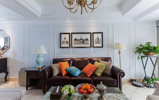 [裝修案例]128平米三居室美式裝修風格，舒適的居家生活