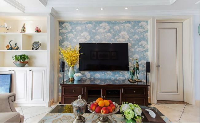 [裝修案例]128平米三居室美式裝修風格，舒適的居家生活