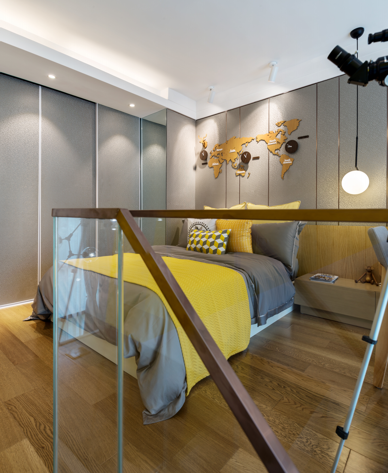 龍湖九里晴川-現(xiàn)代簡約-臥室設計效果圖