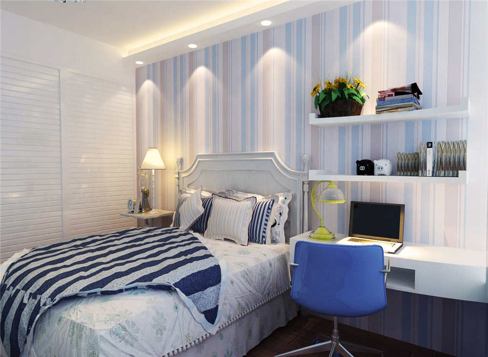 龍湖九里晴川-現(xiàn)代簡約-臥室設(shè)計效果圖