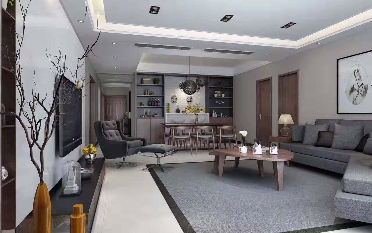 龍湖九里晴川-現(xiàn)代簡約-臥室設計效果圖